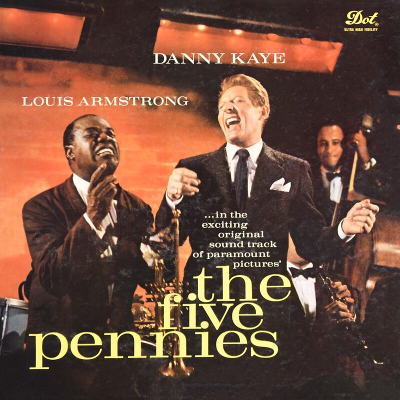 Album cover with Louis Armstrong and Danny Kaye