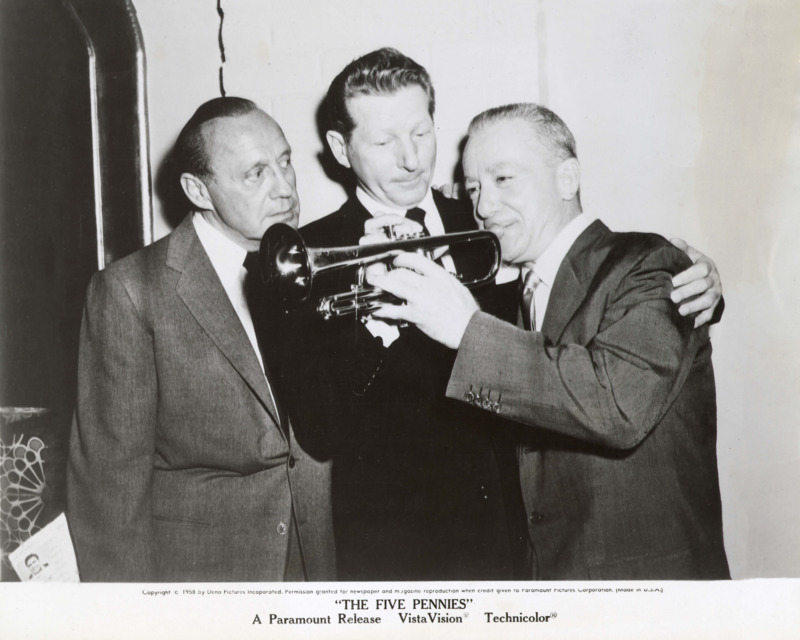 Danny Kaye with Costars with a trumpet