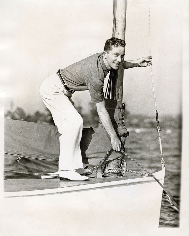 Red Nichols on a sailboat