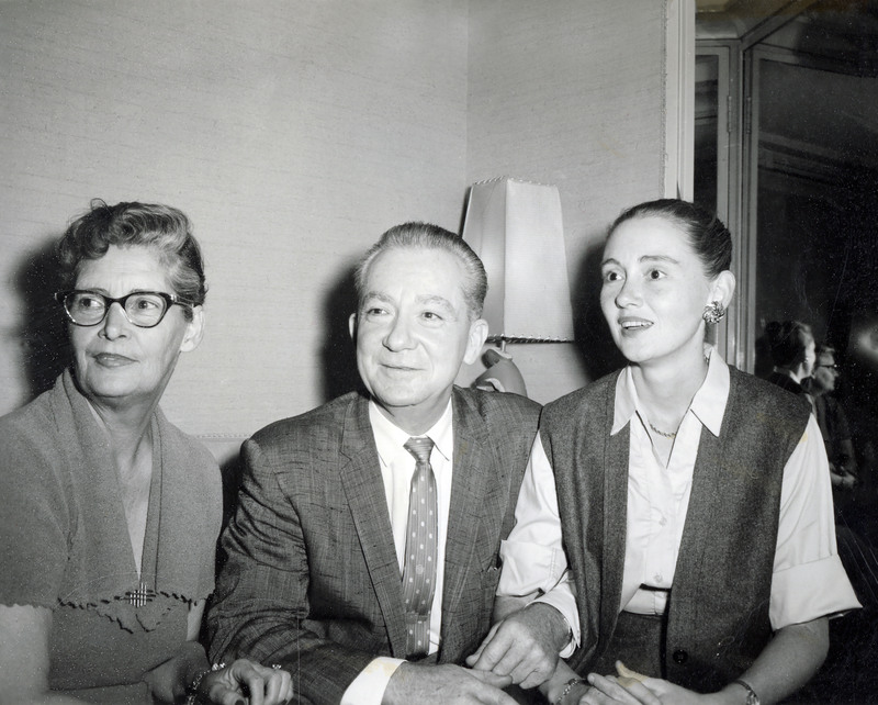 Red Nichols with Willa Stutsman Nichols (wife) and Dorothy Nichols Simpson (daughter)